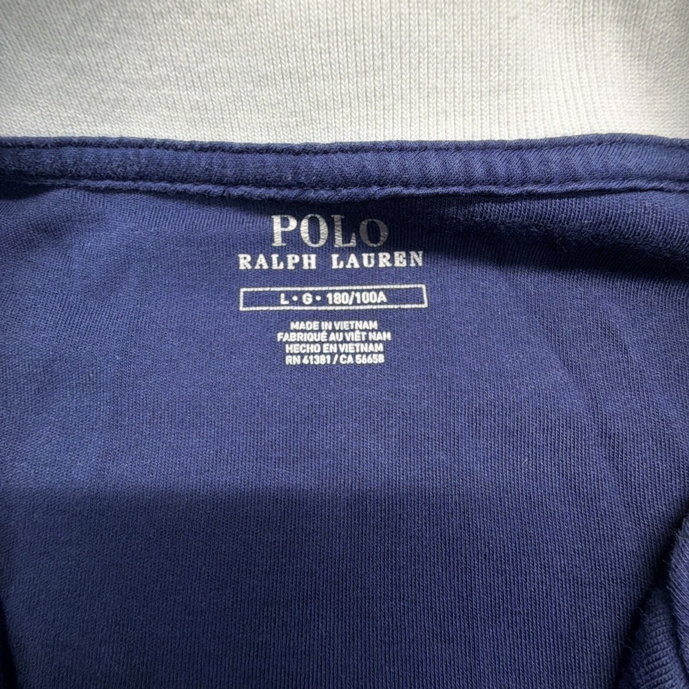 Polo Ralph Lauren Red White Blue Full Zip Sweatshirt Jacket Mens Large USA - Picture 2 of 5